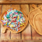 Halloween Pumpkin GOST Bamboo Plate Wooden Tray for Dinner / Fruits / Snack / Desserts/ Candies