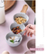 Elegant 3-Piece Ceramic Bowl Set with Wooden Handles for Snacks