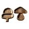 Stylish Mushroom and Acorns Shaped Acacia Wood Serving Plates for Snack / Nuts