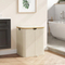 Bamboo Fabric Laundry Basket with Lid and Two Removable Washable Inner Bags