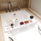 White Color Bamboo Bathtub Tray Table for Bathroom