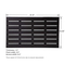 Black Bamboo Shower Mat Bath Mat for Household Use