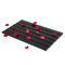 Large Black Color Bamboo Floor Mat for Bathroom