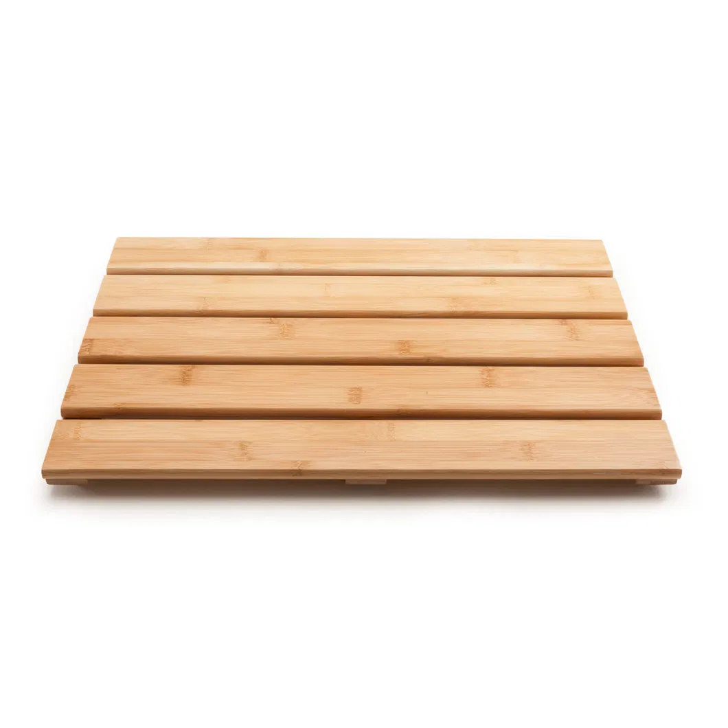 Non-Sliding Bamboo Bath Mat Shower Mat for Bathroom