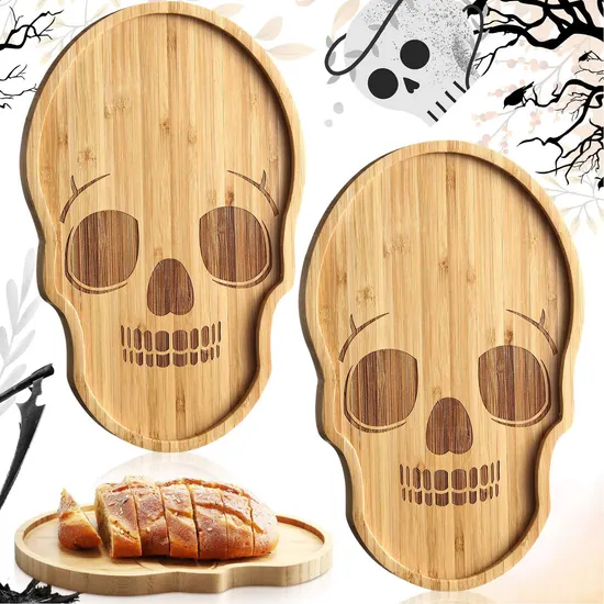 Wholesale Christmas Tree Shaped Bamboo Food Tray Set Serving Plate for Restaurant