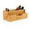 Bamboo Desktop Storage Organizer Box for Office and Home