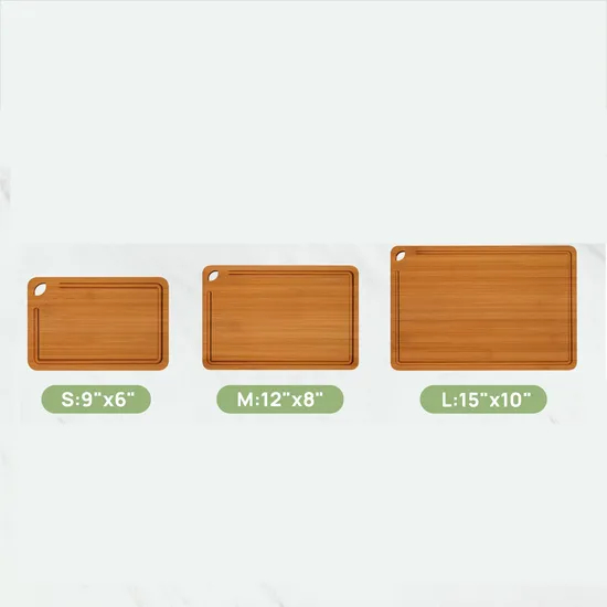 Hot Selling Deep Carbonized Bamboo Cutting Board Set of 3