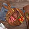 Premium Acacia Wood Charcuterie Board with Elegant Carvings