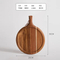 Luxury and Long-Lasting Round Acacia Food Serving Tray with Handle