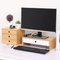 1/2 /3 Tier Small Bamboo Desk Box Desk Organizer with Drawers for Storage Pens, Thumbtacks and Office Supplies