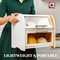 Wholesale 2 Layer White Bamboo Storage Bin for Kitchen Countertop