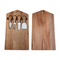 Personalized Acacia Wood Charcuterie Board Cheese Board with Handles and 4 Knives
