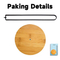 Freestanding Bamboo Wooden Paper Towel Holder Kitchen-Towel-Holder Countertop