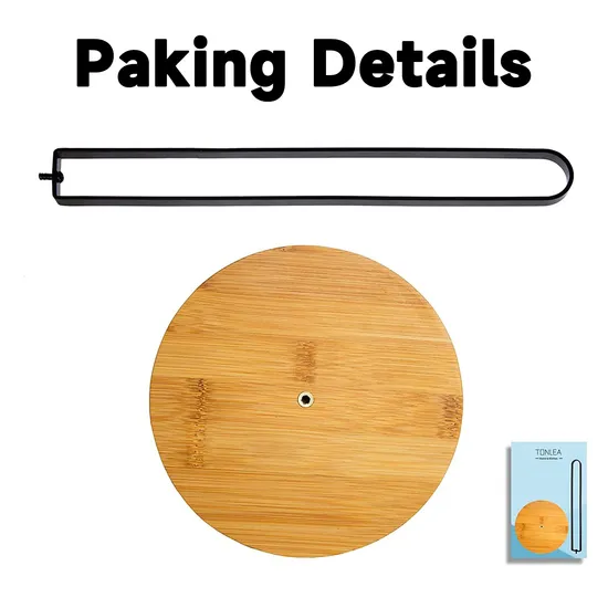 Freestanding Bamboo Wooden Paper Towel Holder Kitchen-Towel-Holder Countertop