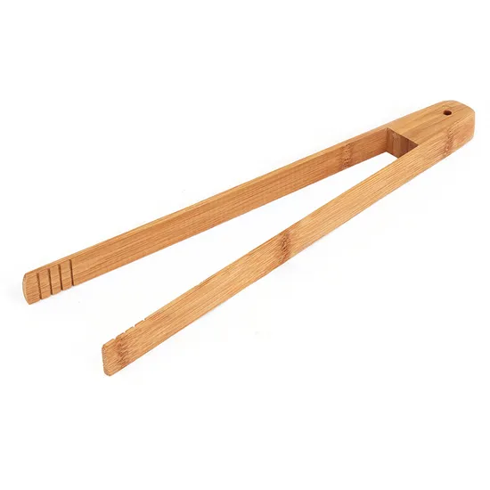 Bamboo Fork Spoon Salad Tongs for Kitchen