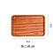 Household Tableware Rectangular Ebony Wooden Serving Tray Set for Tea / Steak