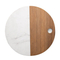 Functional Round Marble Wood Cheese Tray Cutting Board