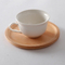 Heavy Duty Decorative Round Beech Wood Dessert and Dinner Plate Set