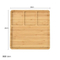 Heart Shape Divided Bamboo Fruit Plates for Kids