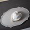 Heart-Shaped Stoneware/Porcelain Covered Butter Dish Butter Container with Bamboo Tray