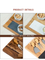 Rubber Wood Cutting Board with Slate and 3 Dips Cups