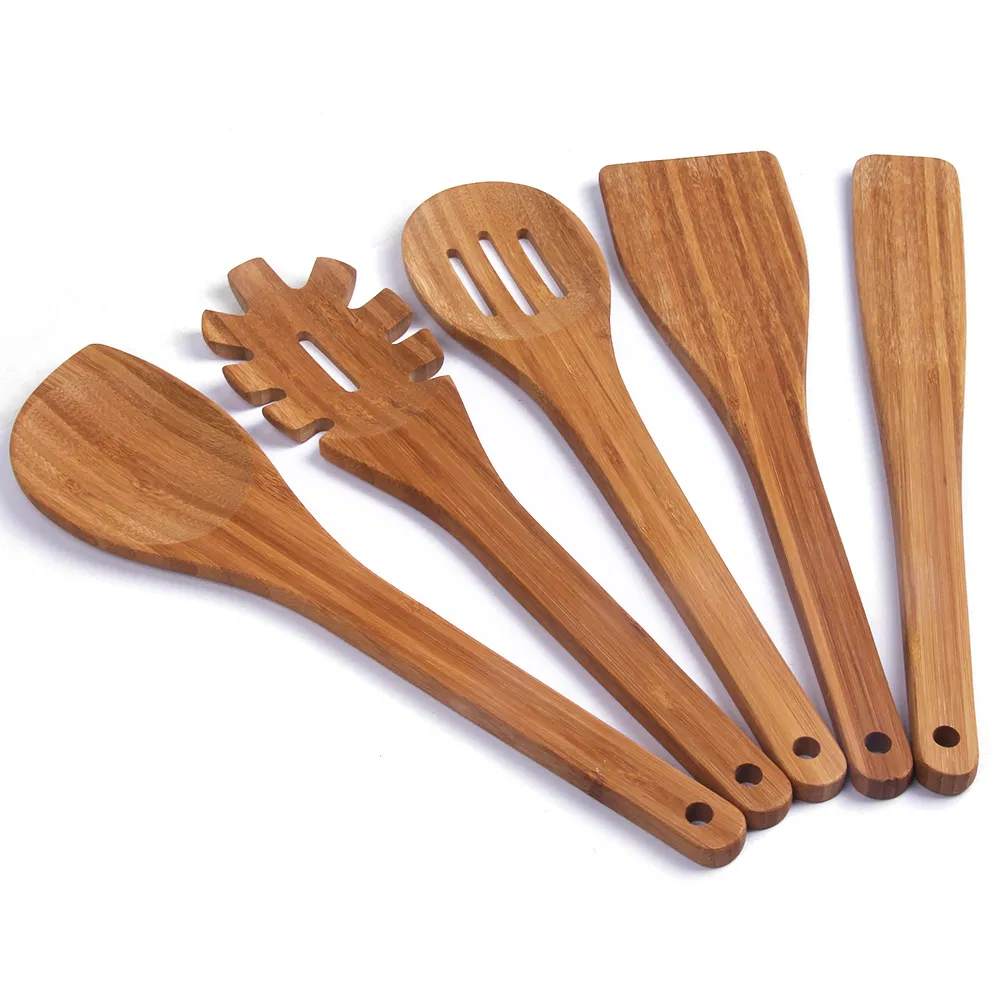 High Quality Bamboo Kitchen Tools Set of 5