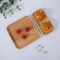Rustic Rectangular Beech Wood Tea Food Serving Tray