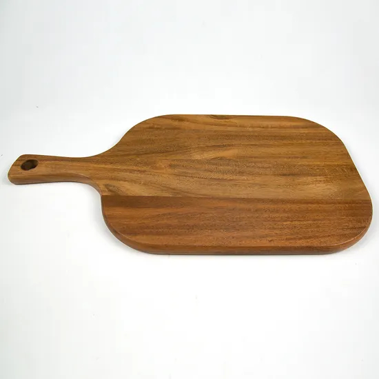 Acacia Wood Food Serving Tray with DIP Groove