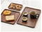 Rectangle Black Walnut Wooden Serving Tray / Plate for Coffee / Tea / Fruit / Snack