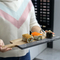 Trendy Black Marble Wood Serving Board for Contemporary Homes