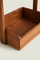 2 Tier Floor Standing Acacia Wood Storage Shelf Shower Organizer Rack with Handle
