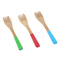 Bamboo Baby Camping Fork with Colorful Handle