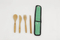 Lightweight Bamboo Fork Knife Spoon Chopstick with Travel Pouch