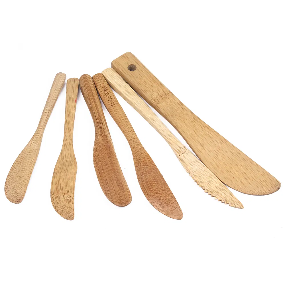 Manufacture Custom Design Bamboo Butter Knife Camping Knife Baby Knife for Kitchen