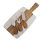 Best Selling Marble Cheese Cutting Board with Knife Set
