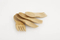 Natural Reusable Mini Bamboo Stubby Spork Set for Camping