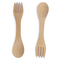Supply Reusable Bamboo Spork Set Bamboo Fork and Spoon