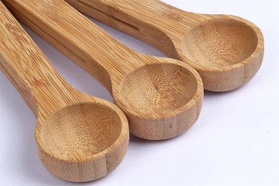 Bamboo Measuring Spoon Set of 3 for Kitchen