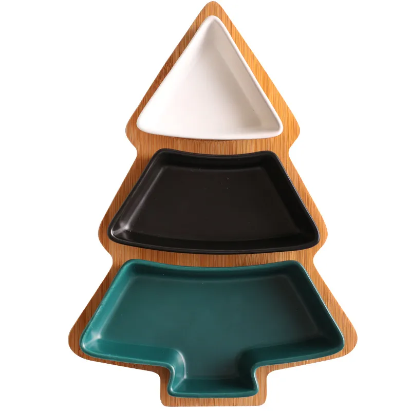 3 - Piece White Ceramic Sugar and Creamer Coffee Serving Set with Lid and Bamboo Serving Tray