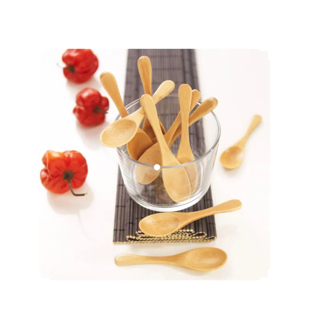 Wholesale Custom Bamboo Spoon Set for Kitchen and Camping