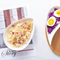 Ceramic Portion Plates with Bamboo Serving Tray