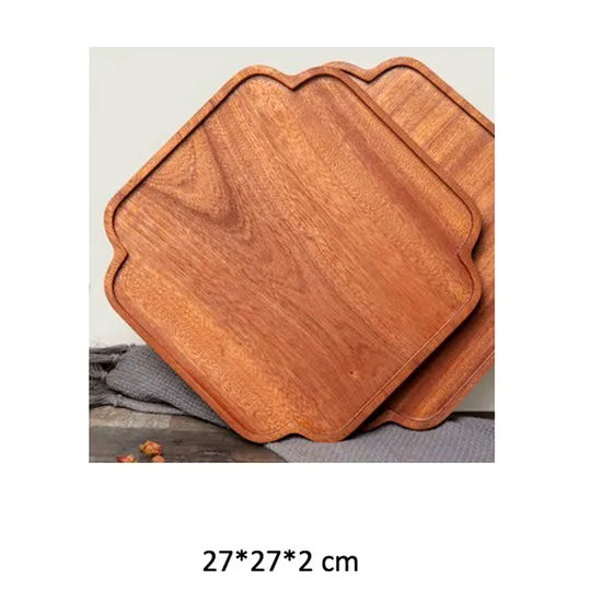 Wholesale Solid Wood Plates and Trays for Fruit, Tea, Bread