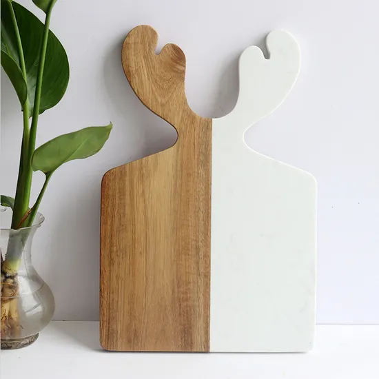 Decorative Marble Wood Cheese Presentation Board