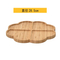 4 Divided Bamboo Dinner Plate for Snack Characuterie