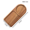 Bamboo Wood Breakfast Serving Tray with Ceramic Coffee Mug