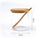 Clear Glass Spice Jars Set of 3 with Bamboo Lids and Spoons and Divided Bamboo Stand