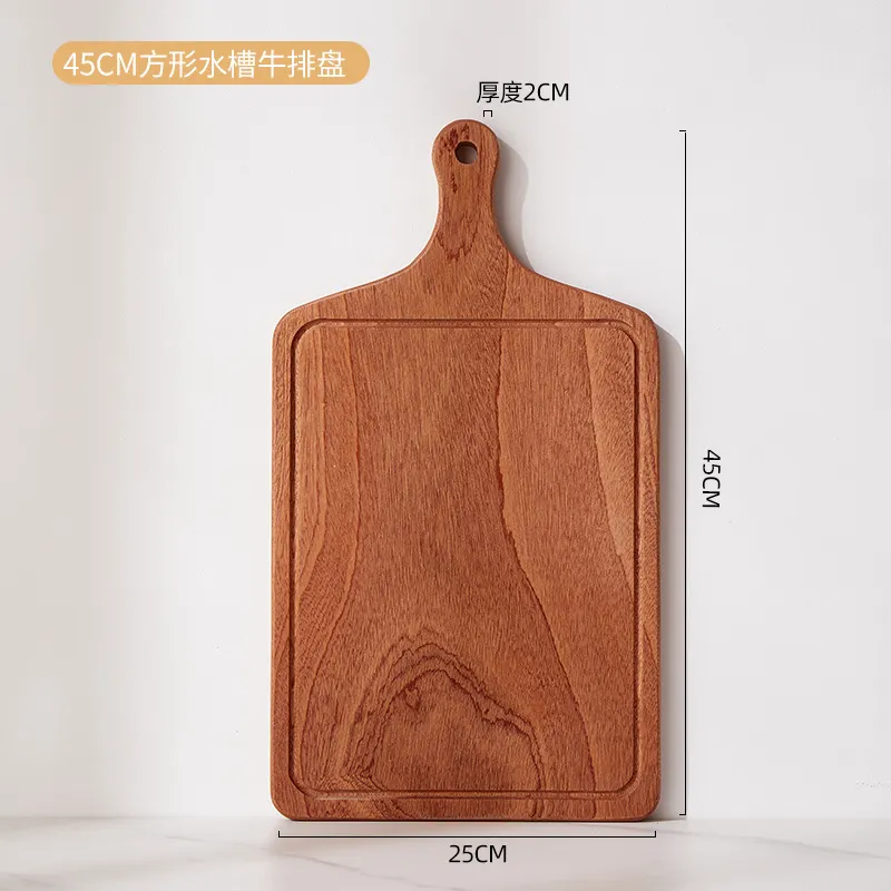 Hot Selling Ebony Wood Serving Board for Pizza Cheese Charcuterie Sushi