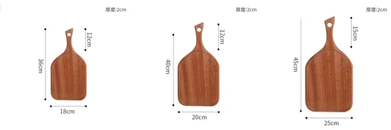 Customized Organic Wooden Chopping Board Cutting Board Set of 3 for Home Use