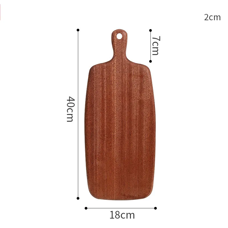 Double-Side Ebony Wood Cutting Board Set with Hanging Hole