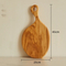 Custom Kitchen Designs Olive Wood Serving Platter Cheese Board with Handle